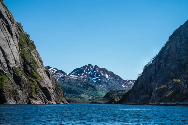 A Trollfjord bejárata — Stock Fotó