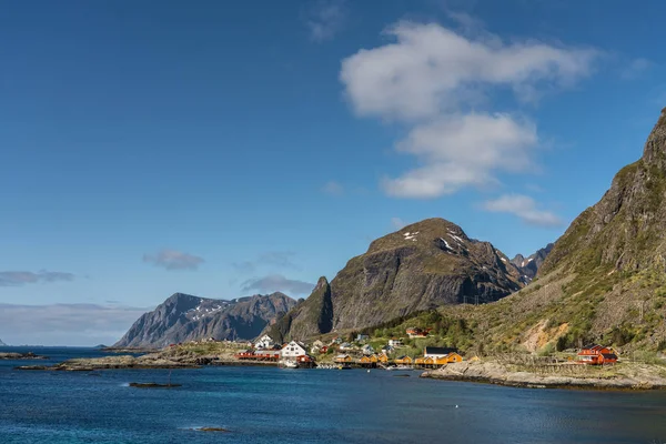 Byn Sorvagen, Lofoten, Norge — Stockfoto