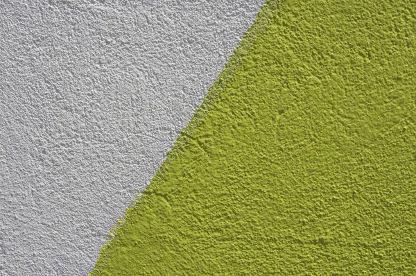 Granulated Surface Wall Colors White Green — Stock Photo, Image