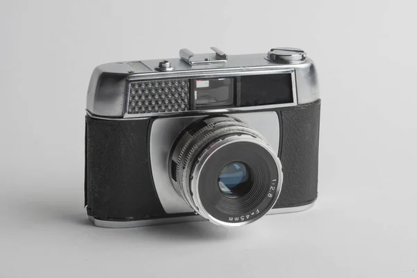 old analog camera, isolated on white background,