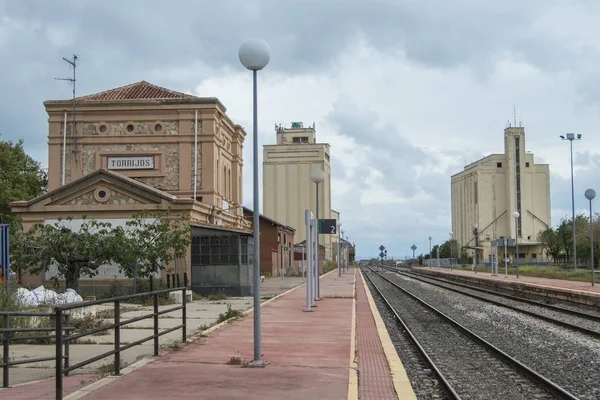 Klein Treinstation Torrijos Provincie Toledo Castilla Mancha Spanje — Stockfoto