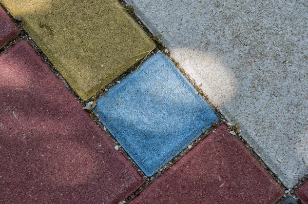 Fondo Del Piso Con Azulejos Multicolores —  Fotos de Stock