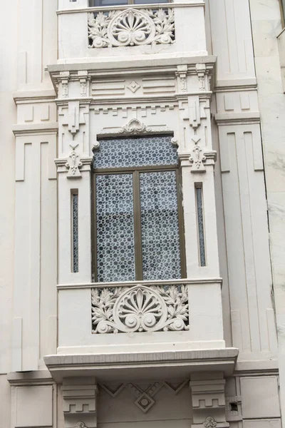Art Nouveau Oriel Fachada Edificio Albacete España —  Fotos de Stock