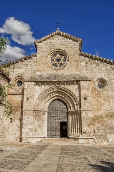 Devant Gothique Église Saint Philippe Brihuega Province Guadalajara Espagne — Photo