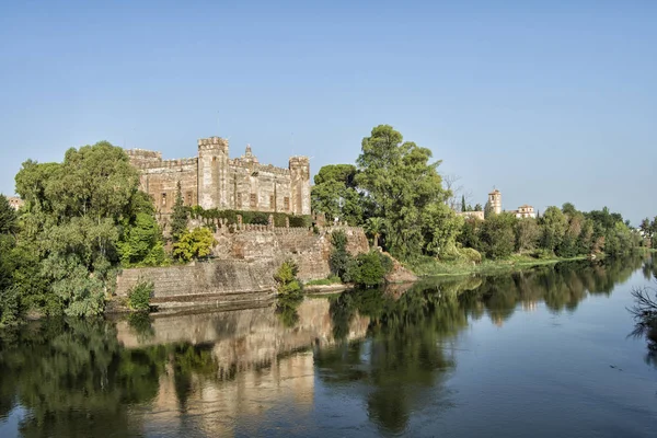 Malpica Kalesi Malpica Tajo Toledo Ilinde Tagus Nehri Yanında Spanya — Stok fotoğraf