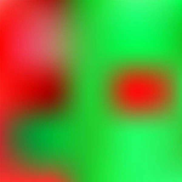 創造的な背景。多重緑と赤の色のぼやけた背景 — ストックベクタ