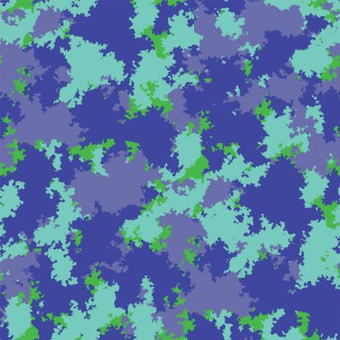 Moda camo tasarımı. Renk bulutlar Dikişsiz desen vektör. Trendy Kamuflaj kumaş deseni.