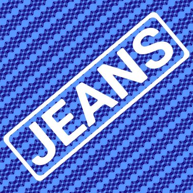 Geometrik denim analog kot damgası bak doku, t-shirt grafik, vektör