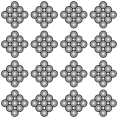 Geometrik desen. Sorunsuz vektör arka plan. Siyah ve beyaz doku. Grafik modern desen.