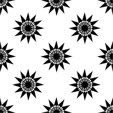 Geometrik desen. Sorunsuz vektör arka plan. Siyah ve beyaz doku. Grafik modern desen.