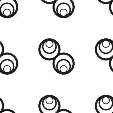 Geometrik desen. Sorunsuz vektör arka plan. Siyah ve beyaz doku. Grafik modern desen.