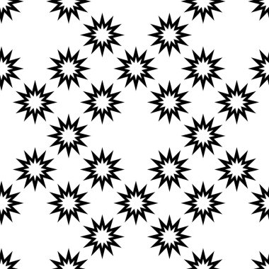 Geometrik desen. Sorunsuz vektör arka plan. Siyah ve beyaz doku. Grafik modern desen.