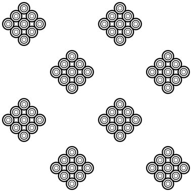 Geometrik desen. Sorunsuz vektör arka plan. Siyah ve beyaz doku. Grafik modern desen.