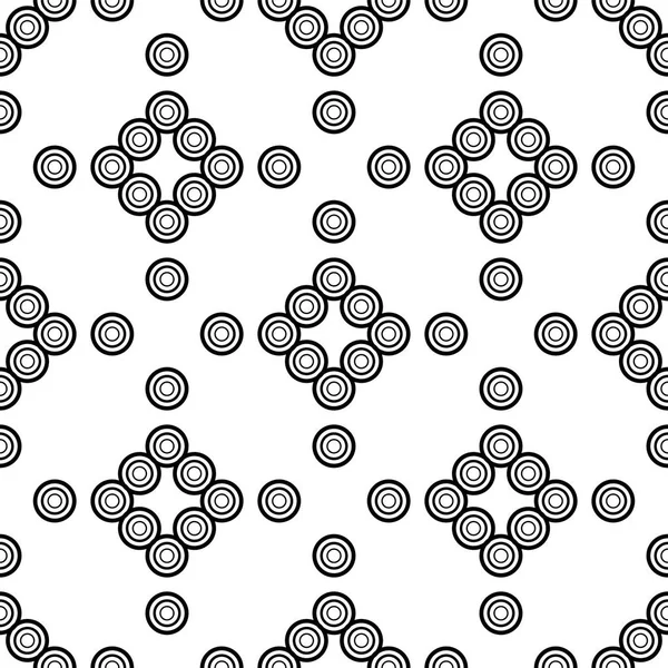 Геометрический Узор Бесшовный Векторный Фон Черно Белая Текстура Графический Современный — стоковый вектор