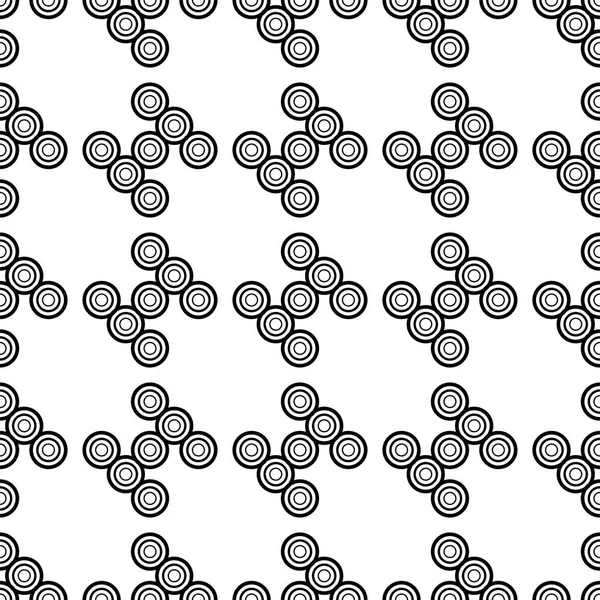 Das Geometrische Muster Nahtloser Vektorhintergrund Schwarz Weiße Textur Grafisch Modernes — Stockvektor