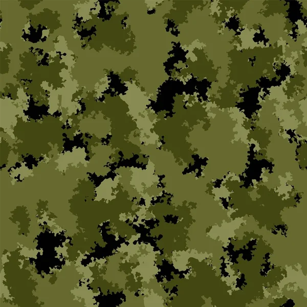 Saumaton kuvio metsän naamiointi värit — vektorikuva