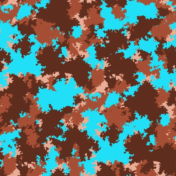 Mode Camo. Kleurrijke camouflage vector patroon. Naadloze stof ontwerp — Stockvector