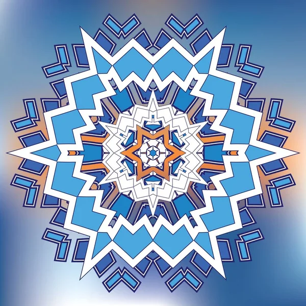 Blue Grid, шаблон Snowfrike Papercut — стоковый вектор