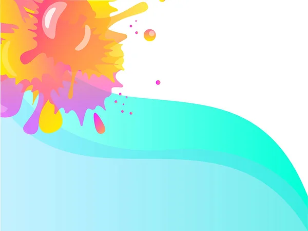 Fundo Com Engraçado Brilhante Manchas Multi Coloridas Salpicos Gradiente Contexto —  Vetores de Stock