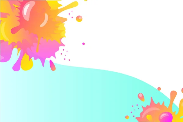 Blots Splashes Background Funny Bright Multi Colored Blots Splashes Gradient — Stock Vector