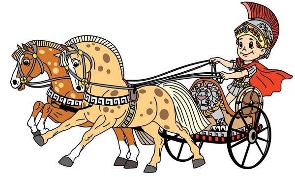 Cartoon roman chariot — Stock Illustration Cartoon roman chariot Royalty Free Stock Illustrations
