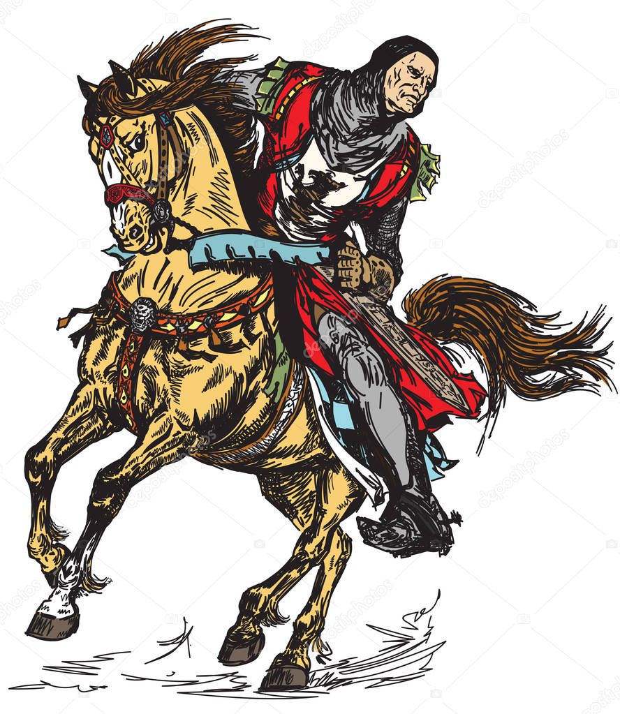 medieval knight horseman