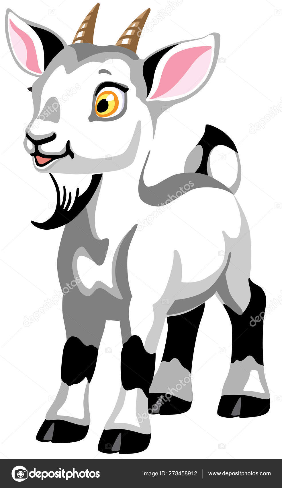Cartoon white goat Stock Vector Image by ©insima #278458912 Cartoon white goat Stock Vector Image by ©insima #278458912