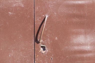 demir kahverengi garaj kapı kolu