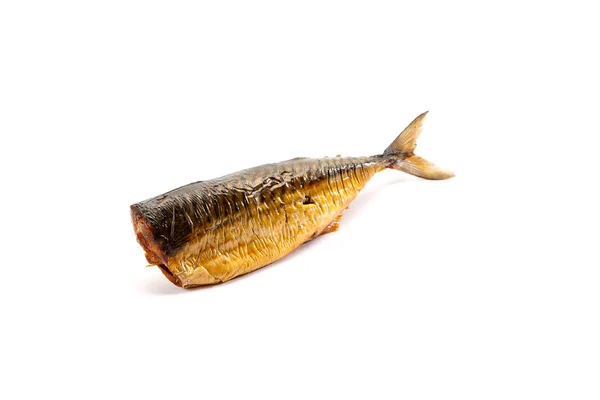 Rökt saltad fisk pinnar isolerad på vit. — Stockfoto