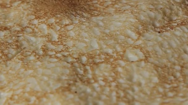 Pfannkuchen rotierende Textur Hintergrund Nahaufnahme — Stockvideo