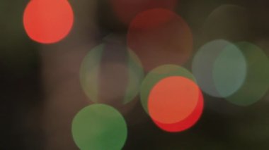 Bokeh ışıkları Noel 'de ya da yeni yılda