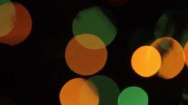 Bokeh ışıkları Noel 'de ya da yeni yılda
