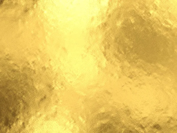 Gold Foil Background Light Reflections Golden Textured Wall Rendering — Stock Photo, Image