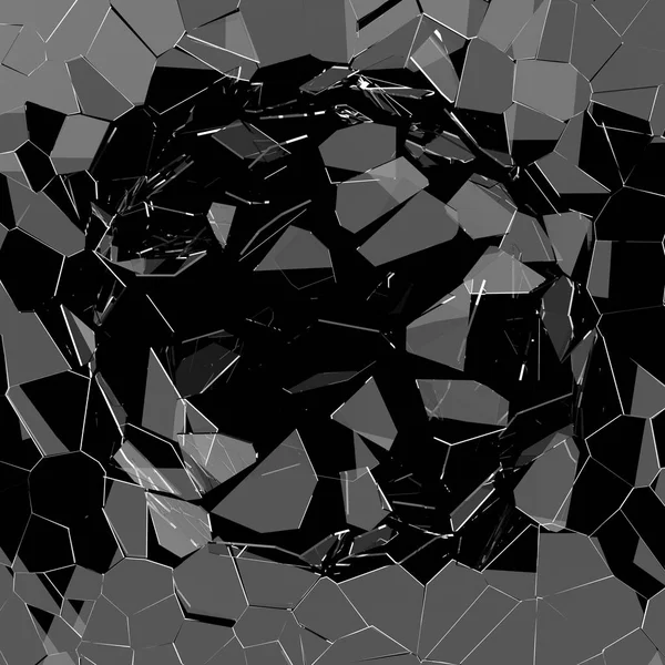 Shattered Glass Glass Shards Flying Bits Background Rendering — Stock Photo, Image