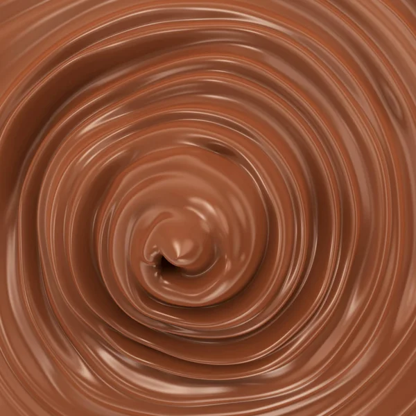 Абстрактний Вихровий Фон Молочного Шоколаду Візуалізація — стокове фото