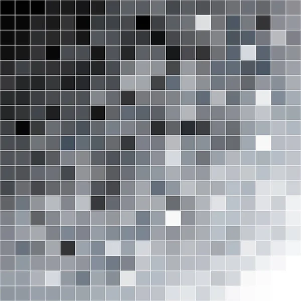 Fond Carré Mosaïque Diagonale Noir Blanc Illustration Vectorielle — Image vectorielle