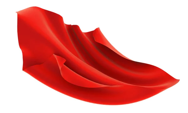 Rotes Tuch in Bewegung — Stockfoto
