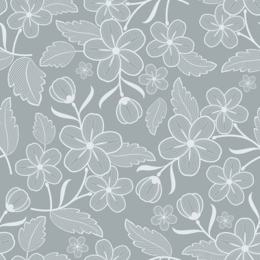 Dikişsiz çiçek duvar kağıdı deseni