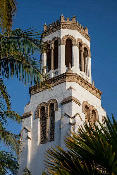 Clocher Église Santa Barbara Californie — Photo