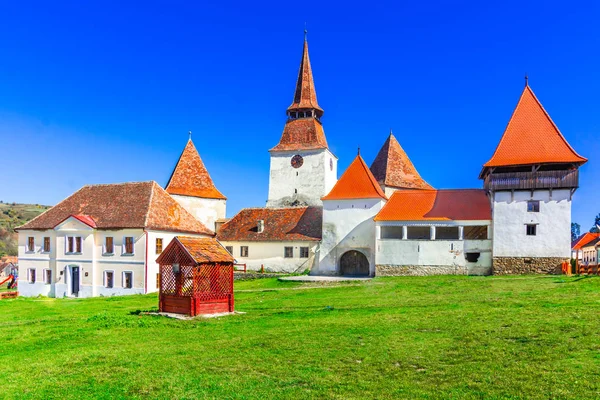 Archita, Rumunsko - středověký Opevněný kostel v Transylvánii — Stock fotografie