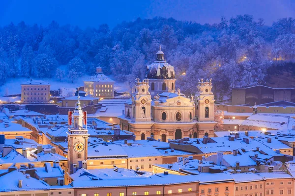 Salzburgo, Áustria: The Kollegienkircheor the Collegiate Church — Fotografia de Stock