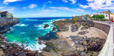 Garachico, Tenerife, Kanarya adaları, İspanya: Castillo de San Miguel Garachico kasabasının set üzerinde bir kale