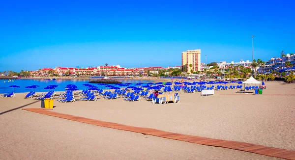 Playa de Las Vistas, Tenerife, Spain: Beautiful beach in Los Cristianos — Stock Photo, Image