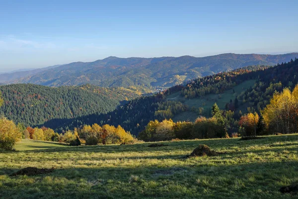 Vackra Höst Landskapet Gorce Bergen Polen — Stockfoto