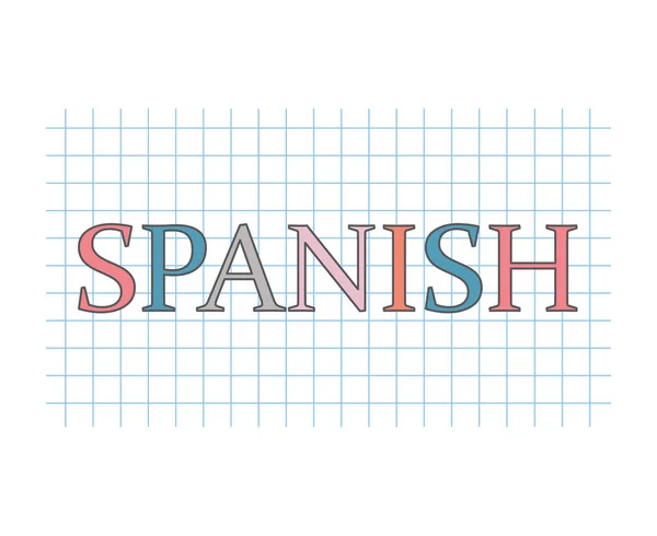 Concept Espagnol Illustration Vectorielle — Image vectorielle