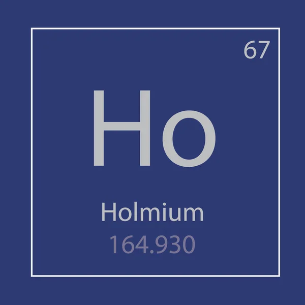 ホルミウム 化学要素のアイコン ベクトル図 — ストックベクタ