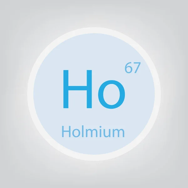 Holmium Élément Chimique Icon Vecteur Illustration — Image vectorielle