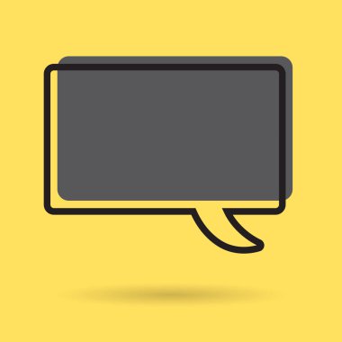 konuşma balonu simgesini-vektör çizim