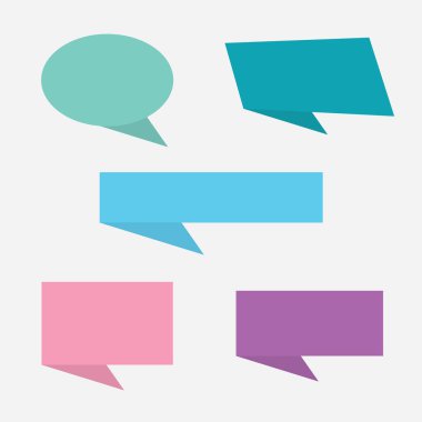 konuşma balonu simgeler vektör çizim