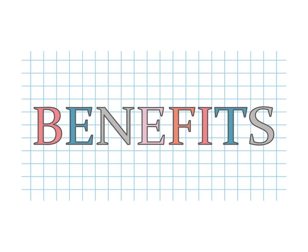 Benefits Concept Vector Illustration — Stock Vector